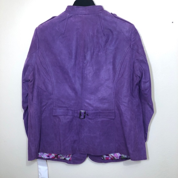 Twiggy London Suede Leather Jacket - Picture 4 of 4